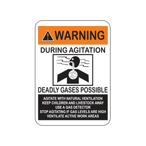 WARNING DURING AGITATION  -  14X10