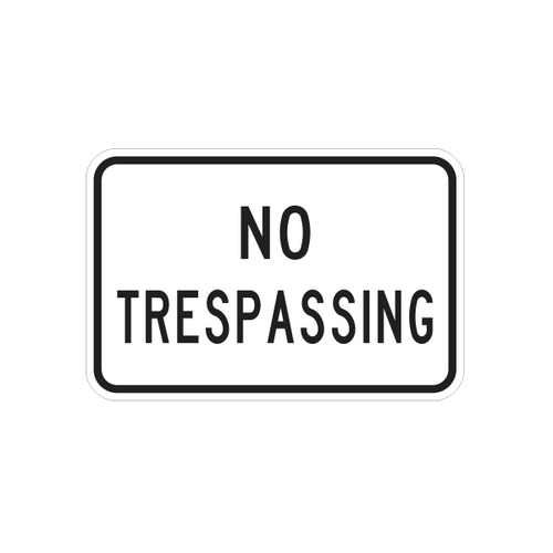 CS-3  -  NO TRESPASSING  -  18X12