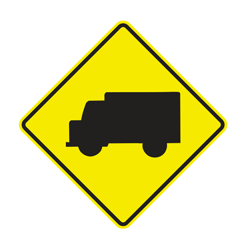 W11-10  -  TRUCK XING  -  30X30