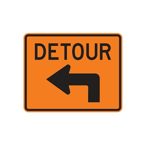 M4-9SL - Detour (Left Arrow) - 30x24