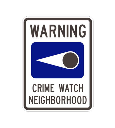 CS-4 - WARNING CRIME WATCH - 18X24