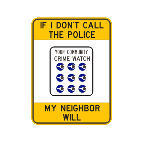 CS-14 - COMMUNITY CRIME WATCH - 18X24