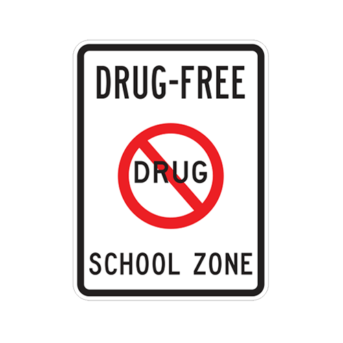 DF-3 - DRUG FREE SCHOOL ZONE - 18X24