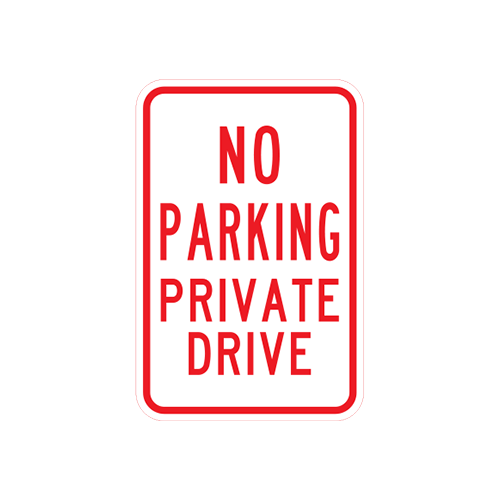 NP-3 - NO PARKING PRIVATE DRIVE - 12x18