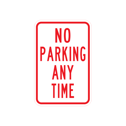 R7-9B  |  NO PARKING ANYTIME  |  12X18
