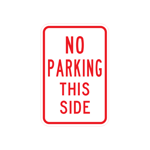R7-14  |  NO PARKING THIS SIDE  |  12X18