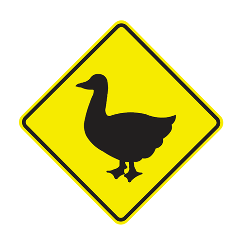 W11-26 | DUCK CROSSING | 30X30