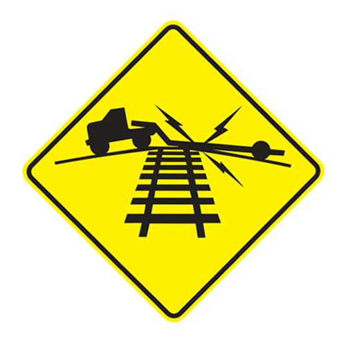 W10-5 | LOW GROUND CLEARANCE HIGHWAY-RAIL GUIDE CROSSING | 36X36