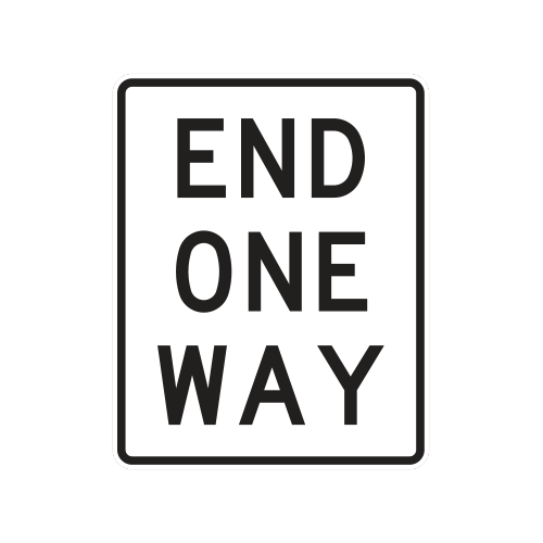 R6-7 | END ONE-WAY | 24X30