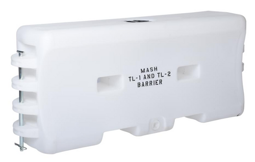 Water Cable Barrier 32" H x 18" W x 72" L White