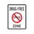 DF-1 - DRUG FREE ZONE - 18X24