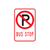 R7-8A - NO PARKING SYMBOL BUS STOP - 12X18