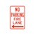 NO PARKING FIRE LANE LEFT  |  12X18
