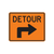 M4-9SR | Detour (Right Arrow) | 30x24