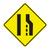W4-2R | PAVEMENT WIDTH TRANSITION RIGHT LANE ENDS | 36X36