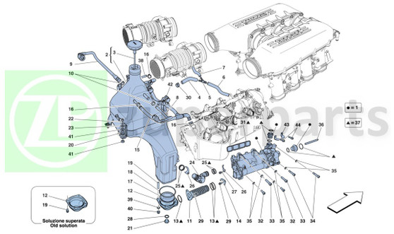 38. Ferrari 458 Italia CONNECTOR (Lubrication-291502)