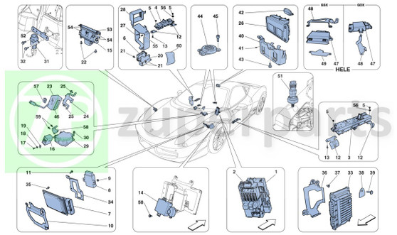 10. Ferrari 458 Italia MAGNERIDE ECU BRACKET COMPLETE (Vehicle-262198)