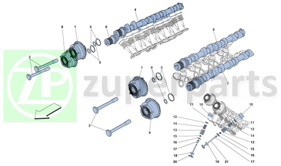 14. Ferrari 458 Italia INTERNAL VALVE RETURN SPRING (Timing-238641)
