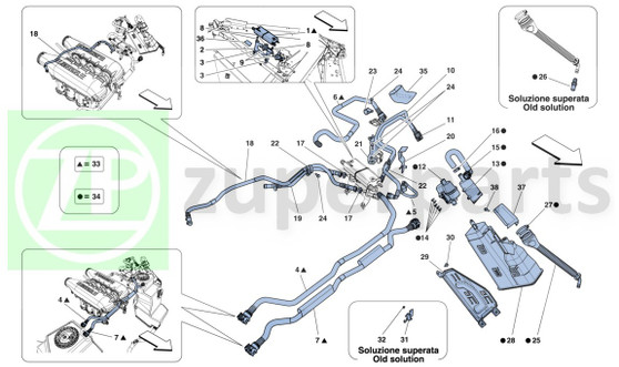 35. Ferrari 458 Italia HEAT SHIELD (Evaporative-271630)
