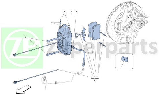 05. Ferrari 458 Spider BLEED SCREW (Rear-215665)
