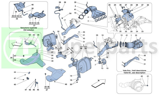 41. Ferrari 458 Spider EXHAUST GASKET (Exhaust-257360)
