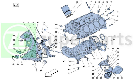 52. Ferrari 458 Spider GASKET (Crankcase-10263460)