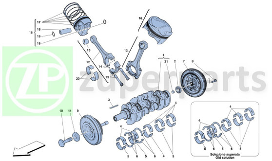 09. Ferrari 458 Spider TORSION DAMPER (Crankshaft-266912)