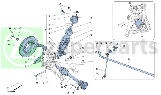 07. Ferrari 458 Spider NUT (Rear-220382)