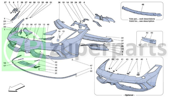 29. Ferrari 458 Speciale BRACKET (FRONT-14370171)