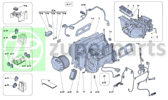 21. Ferrari 458 Speciale ACTUATOR (EVAPORATOR-82047500)