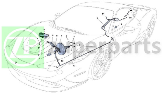 07. Ferrari 458 Speciale RUBBER PIPE (SERVO-262570)