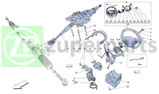 09. Ferrari 458 Speciale SHIFT PADDLE ASSEMBLY (STEERING-298846)