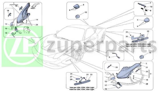 01. Ferrari 458 Speciale RH BIXENON HEADLIGHT (HEADLIGHTS-244431)