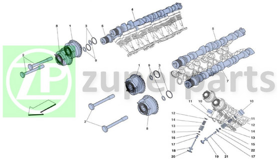 12. Ferrari 458 Speciale UPPER VALVE SPRING CAP (TIMING-237390)