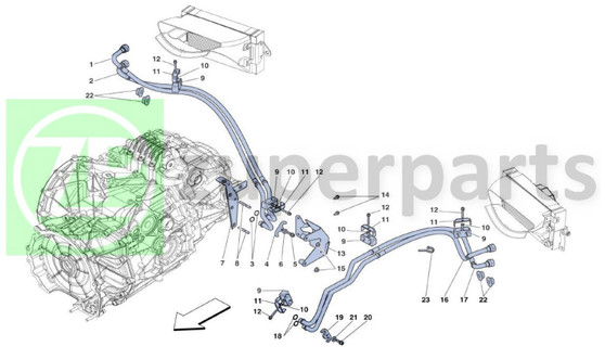 23. Ferrari 458 Speciale RING CLAMP (GEARBOX-257790)