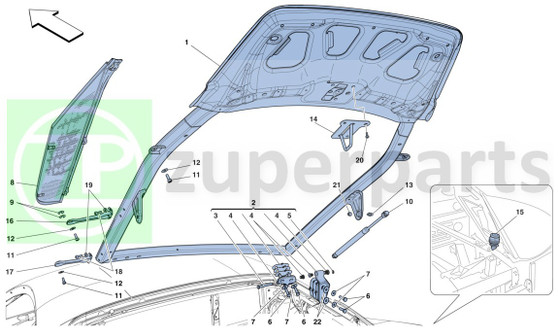 19. Ferrari 458 Italia WASHER (Engine-12638178)