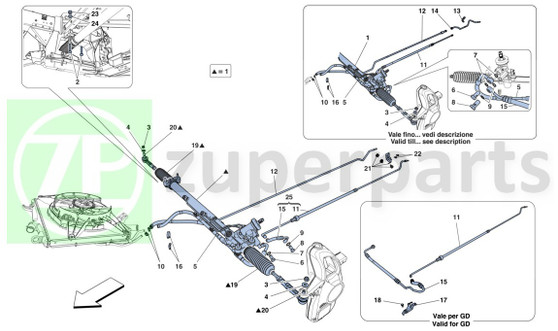 15. Ferrari 458 Italia OIL DELIVERY PIPE (Hydraulic-268823)