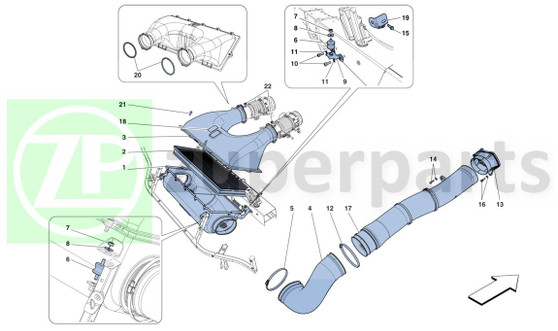 19. Ferrari 458 Italia LH BRACKET (Air-83051800)