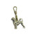 Portuguese Water Dog Brass Zipper Pull