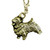 Norwich Terrier Brass Zipper Pull