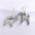 Wire Fox Terrier Earrings