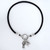 Braided Leather Horse Choker charms included