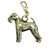 Lakeland Terrier Brass Zipper Pull