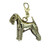 Welsh Terrier Brass Zipper Pull