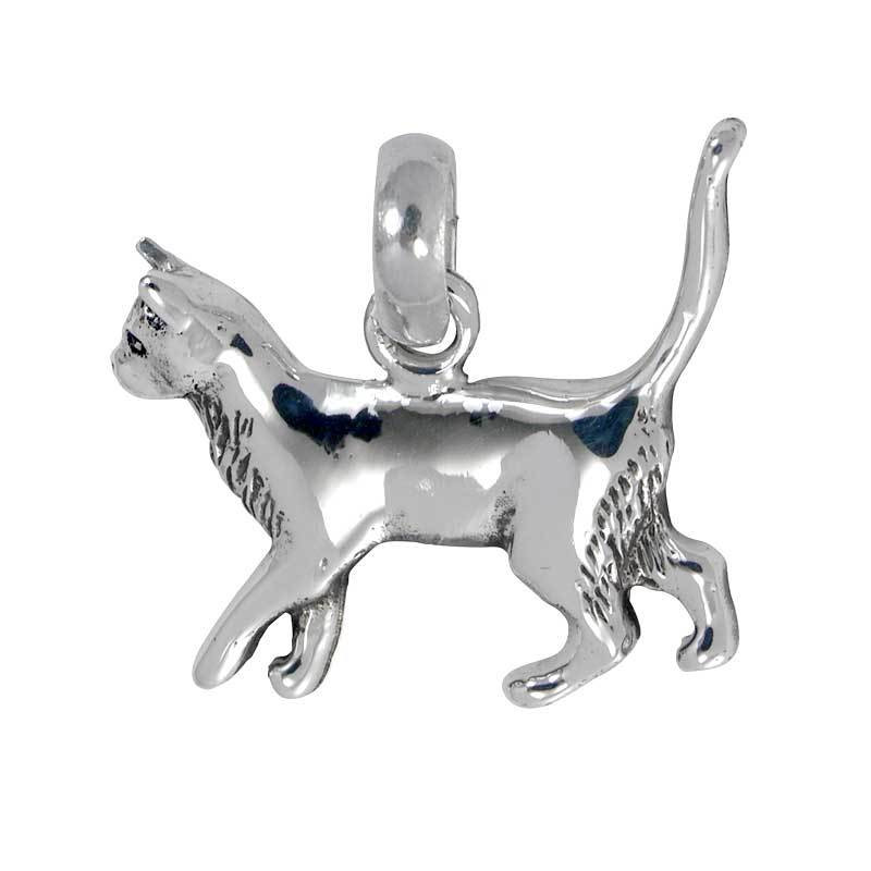 Sterling Silver Cat Charms for Bracelets