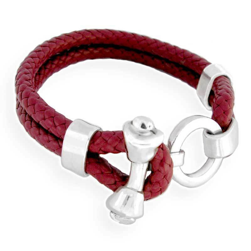 Leather Dog Charm Bracelets