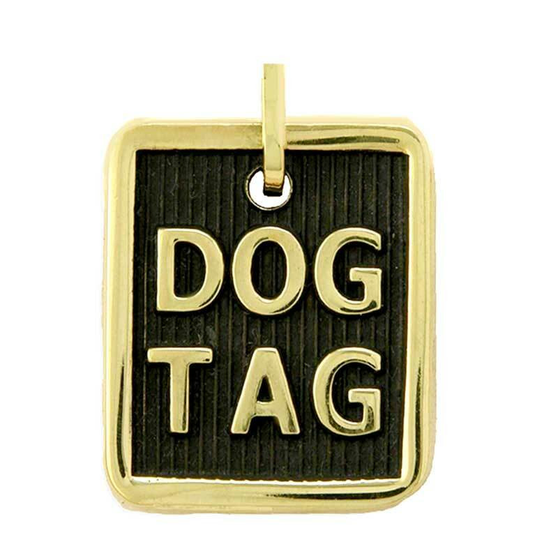 Brass ID Tags for Dogs, Engraved Brass Dog Tags