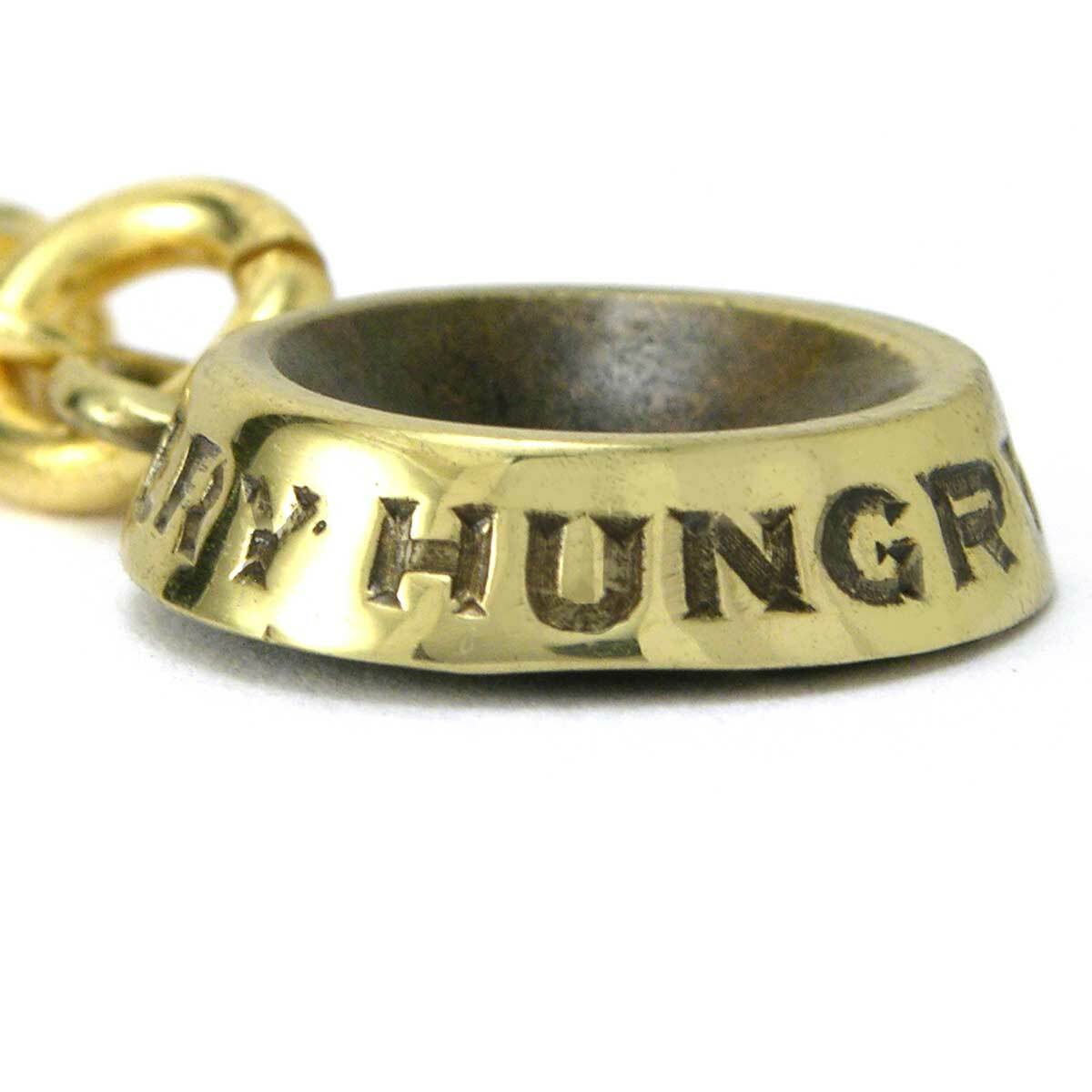 Dog Treat Zipper Pull Charm Brass