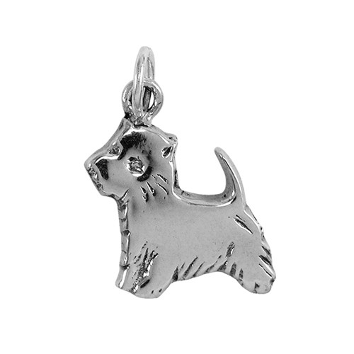 Charm Cane Scozzese In Argento 925 - Terrier West Highland White - Jewellerybox - Foto 4