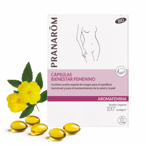 Pranarom aromafemina bienestar femenino bio 30 cápsulas